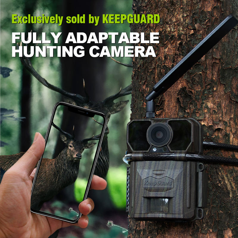 Cellular Trail Camera Live Stream - Kamera Jejak Seluler Keepguard 2K dengan