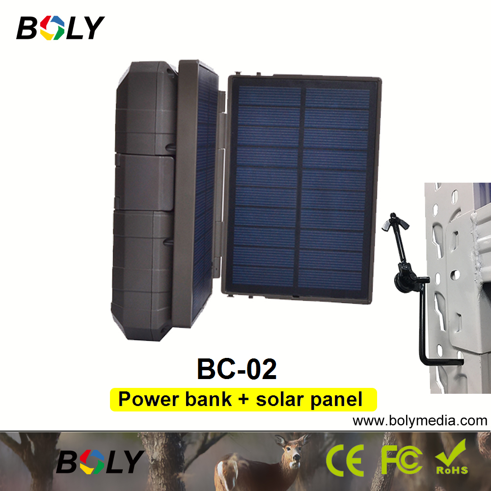 Trail Camera Solar Panel Powered - Boly BC-02 Power Bank Ponsel Plus