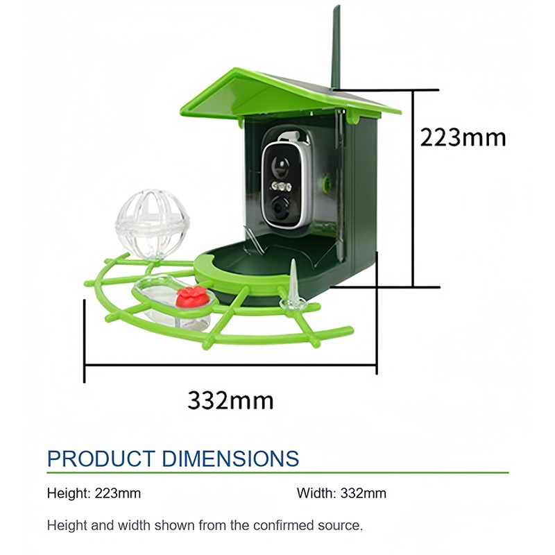 Kamera WiFi Cerdas dengan Pane - Bird Feeder Camera Wifi Smart Ai ulasan dan harga