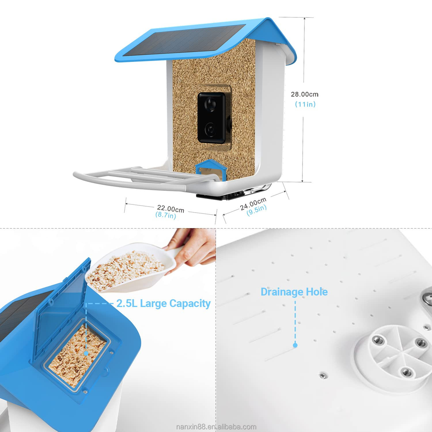 Pengumpan Burung Pintar, Kamer - Bird Feeder Camera Wifi Smart Ai ulasan dan harga