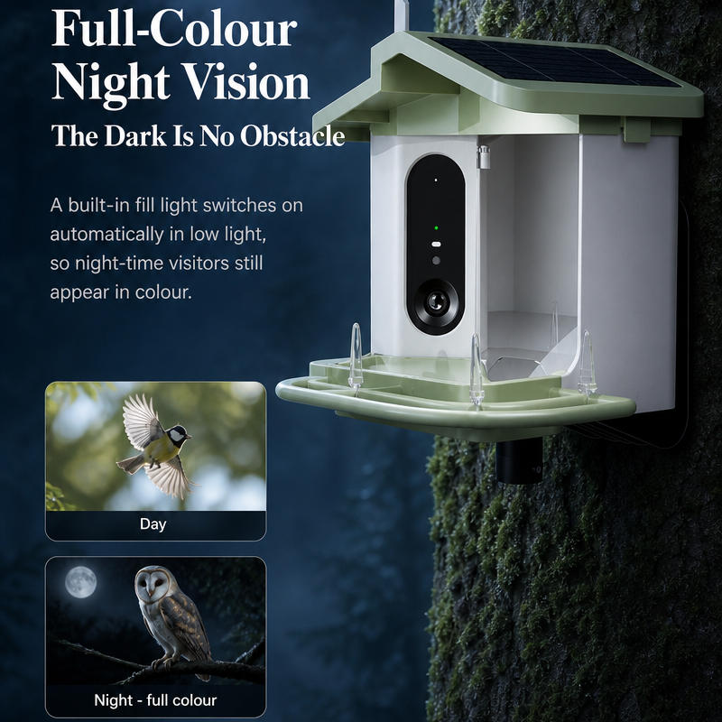 Pengumpan Burung Tenaga Surya  - Bird Feeder Camera Wifi Smart Ai ulasan dan harga