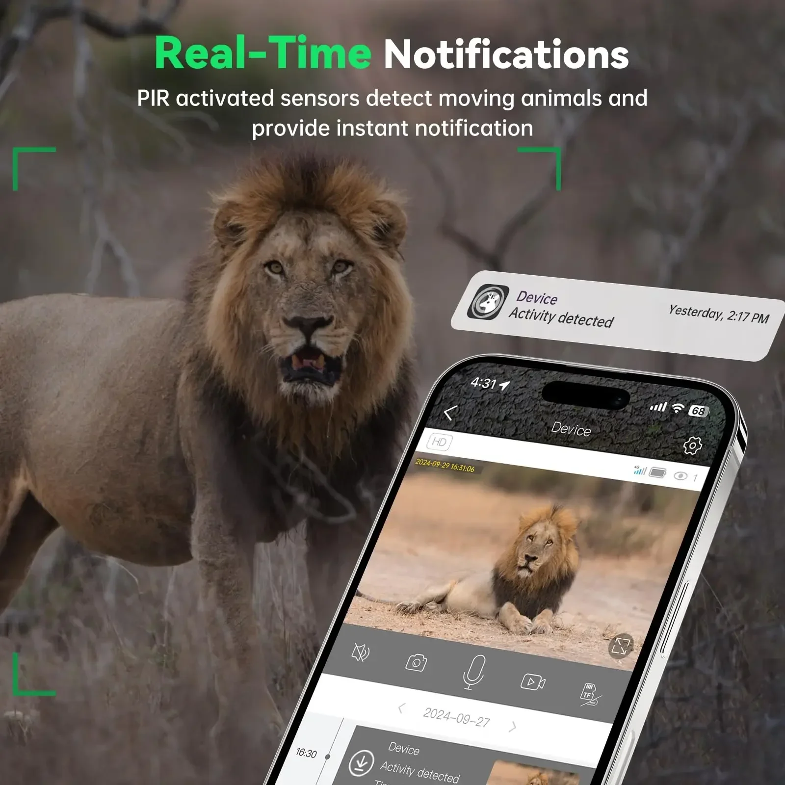Kamera Jejak Seluler 4G LTE 8K - Hunting Game Camera Night Vision No Glow ulasan dan harga