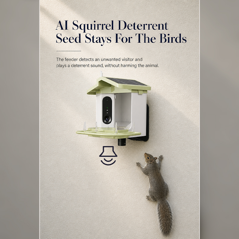 Alat Pemberi Makan Burung Cerd - Bird Feeder Camera Wifi Smart Ai ulasan dan harga