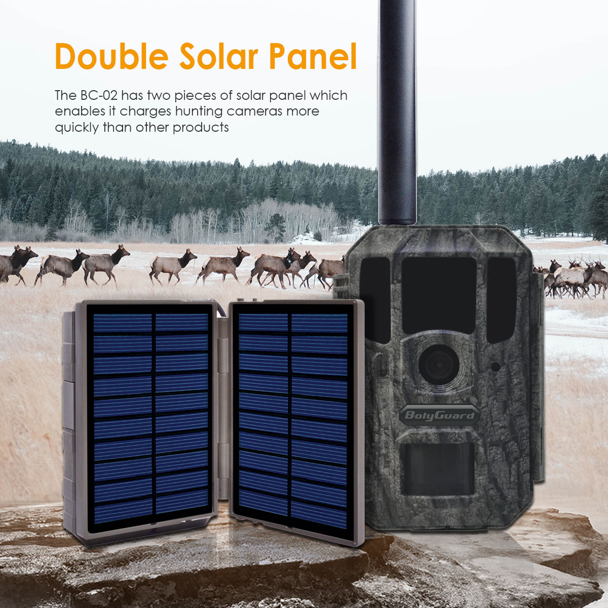 BolyGuard Kotak Pengisi Daya T - Trail Camera Solar Panel Powered ulasan dan harga
